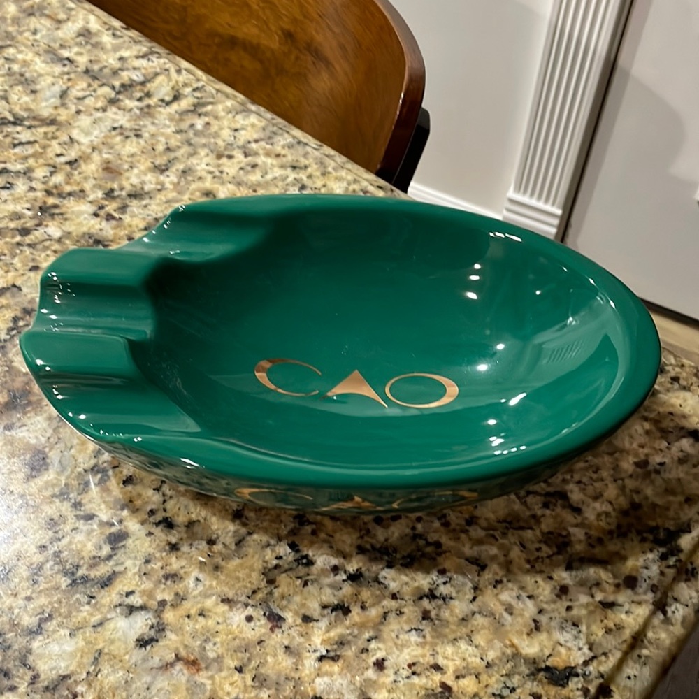 Nice Large CAO Cigar Ashtray Green